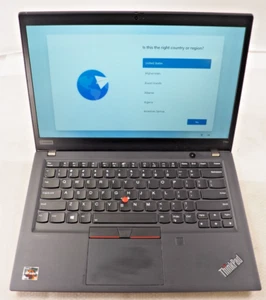 Lenovo ThinkPad 14" T14s Gen1 Ryzen 5 4650U 8GB RAM 256GB NVMe win11 w/PSU - Photo 1/12