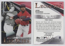 2021 Finest Legacies Kintsukuroi Black Gold Refractor Jose Ramirez Jim Thome HOF