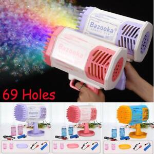 Bazooka Bubble Gun Automatic Soap Water Bubble Machine Kids Summer TIK Tok Toys