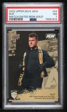 2022 Upper Deck AEW Match Dated Moments All Out Gold #24 MJF PSA 7