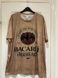 T-shirt Bacardi Oakheart, colore bronzo con stampa grafica Bacardi. Taglia XXL - Foto 1 di 6