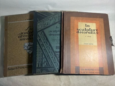 Henri Rapin: La Sculpture Decorative Moderne Complete 1,2,3 Paris Edition / MSR Foto 1 de 4