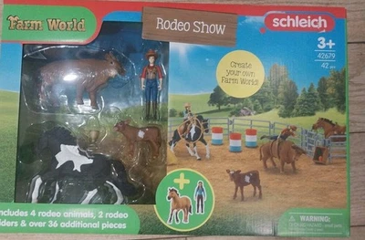 Schleich Rodeo Show 42 Piezas Juguetes de Rodeo Juego con Juguetes de Vaquero  Foto 1 de 4