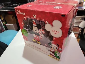 New Disney Christmas 28" Mickey Mouse 3D Tinsel Sculpture Yard Prop 35 Lights - Bild 1 von 4
