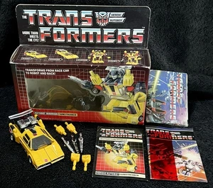 G1 1984 SUNSTREAKER • 100% COMPLETE • PRE RUB w/BOX • VINTAGE G1 TRANSFORMERS - Picture 1 of 11