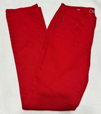 Nuevos Pantalones de mezclilla rojos ajustados Cherokee para niñas talla 14 cintura ajustable Foto 1 de 4