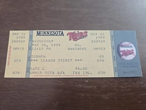 Ken Griffey Jr HR #369 Ticket Stub 05/26/1999 Seattle Mariners Home Run HOF - Picture 1 of 2
