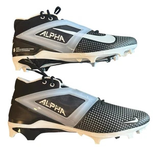 Neu ohne Etikett Nike Alpha Menace 4 Pro Fußballschuhe Stollen schwarz/weiß Herrengröße 16 - Bild 1 von 8