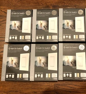 New Lot 6x GE Enbrighten Add-On Switch for Z-Wave/Zigbee/Bluetooth 12723 ZW2004 - Bild 1 von 6