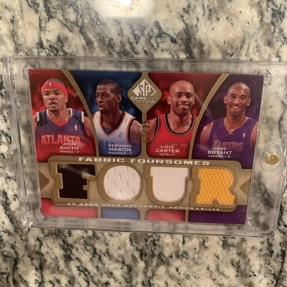 Kobe Bryant 2009-10 cubierta superior/35 juego usado en parche de juego real 🔥 Foto 1 de 4