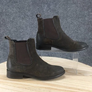 Thursday Boot Co. Boots Womens 8.5 Duchess Chelsea Brown Pull On Ankle Top Block - Zdjęcie 1 z 18
