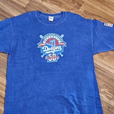 Brooklyn Dodgers 50th Anniversary Tshirt Vintage 2005 - Image 1 of 4
