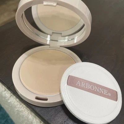New Arbonne Second Nature Pressed Powder Cosmetics Makeup Compact 10.5g FAIR - Image 1 of 2