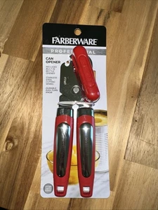 Farberware Professional Manual Can Opener with Built in Bottle Opener RED - Picture 1 of 6