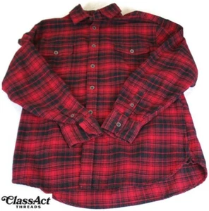Jachs Flanellhemd Herren Large rot kariert langarm Baumwolle Freizeit Outdoor XL - Bild 1 von 10