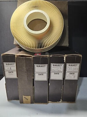 Juego de 6 100 bandejas rotativas vintage GAF Sawyer's carrusel con caja  Foto 1 de 4