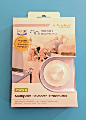 Avantree Priva Wireless Bluetooth Audio Transmitter for TV with aptX Low Latency - Image 1 of 4