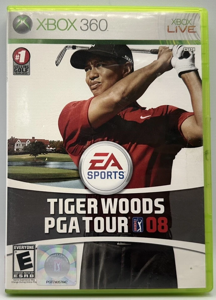 Tiger Woods PGA Tour 08 XBOX EA Sports Rated E W/Manual Free Shipping 2007 - Image 1 of 3