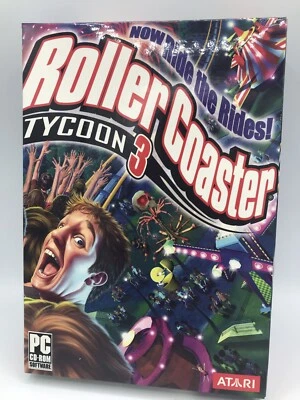 Roller Coaster Tycoon 3 (PC Game CD-ROM, 2004) Atari New Sealed - Image 1 of 4