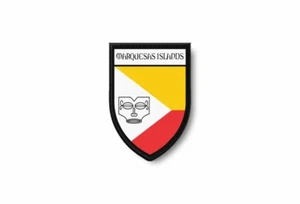 PATCH PATCHES EMBLEM BÜGELEISEN KLEBE DRUCK FLAGGE Marquesas Insel Polynesien Marquisen - Bild 1 von 1