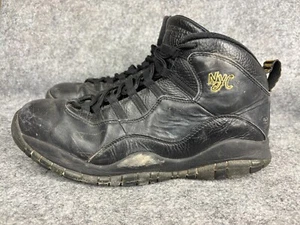 NIKE Air Jordan 10 Retro New York City Shoes Men's 11 Black 310805-012 Sneakers - Picture 1 of 9