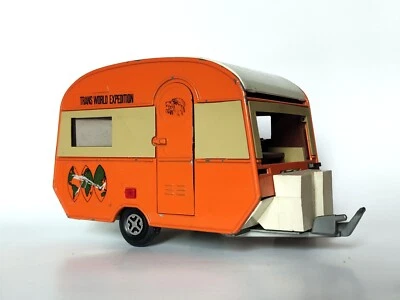 BARLUX Caravan ROLLER Raphael 201 Roulotte VINTAGE Scala 1:25 TRANS WORLD EXPED - Immagine 1 di 4