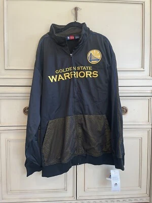 Jaqueta masculina Golden State Warriors NBA Majestic zíper completo tamanho 3XT nova com etiquetas - Imagem 1 de 4