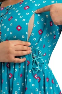 Women comfort wear Maternity dress Breastfeeding Nursing Casual Maxi Dresses - Picture 1 of 6