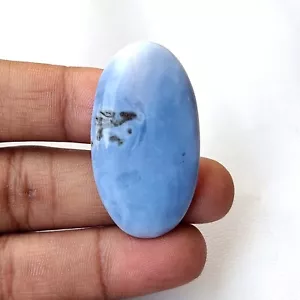 Natural Blue Owyhee Opal Cabochon Oval Shape Bio Color Gemstone 37 Cts #7537 - Picture 1 of 7
