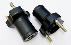 Par de bujes delanteros para kart negros de 17 mm x 75 mm - Imagen 1 de 2