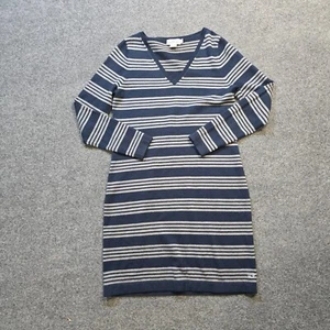 Vineyard Vines Dress Size Women Small Blue Striped Wool Blend Nautical Preppy - Picture 1 of 9