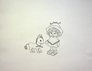 Strawberry Shortcake & the Baby Without a Name Original Production Pencil COPY - Picture 1 of 2
