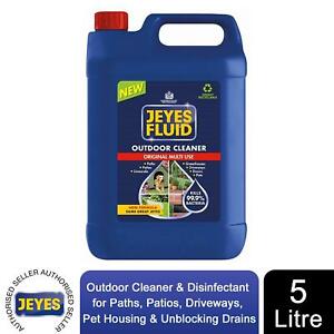 Jeyes Fluid Outdoor Cleaner & Disinfectant & Unblocker 5 Litre