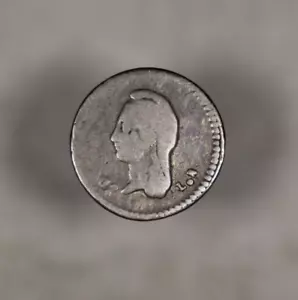 1843 Go LR Mexico Silver 1/4 Real - Picture 1 of 2