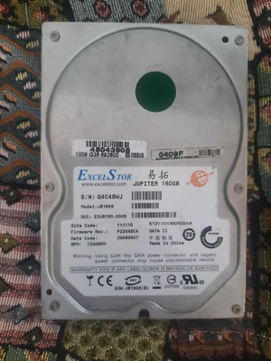 EXCELSTOR JUPITER J8160S 160GB 7200U rpm  8MB Cache SATA II 3.5 " - Immagine 1 di 4