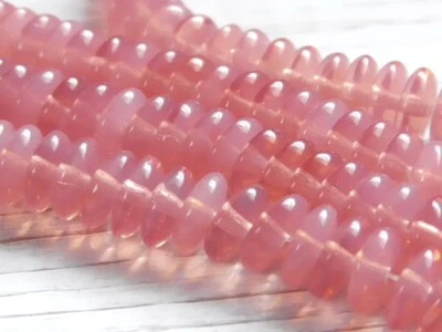 30 - 6x2mm CHECO TRANSPARENTE ROSA ROSA Y ROSA OPALINO LECHOSO CUENTAS DISCO HEISHI Foto 1 de 3