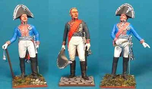 Unmontierter bayerischer Generalstab, weißes Metall 1/30 Figur Kit VID SOLDATEN - Bild 1 von 24