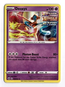 Carta Pokemon TCG Deoxys 120/264 Holo Foil SWSH Fusion Strike quasi nuova - Foto 1 di 2