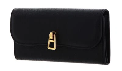 COCCINELLE Wallet Grained Leather Noir - Photo 1/4