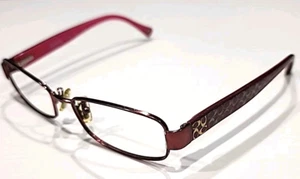 Coach HC5001 Taryn Burgundy Metal Rectangle Eyeglasses Frame 52-16 135 - Picture 1 of 7