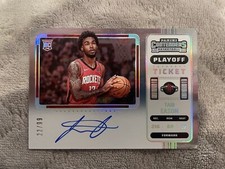 2022-23 Contenders Rookie Ticket Auto Playoff Variation Tari Eason /99 - Rockets