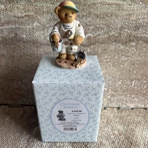 NEW CHERISHED TEDDIES ANTHONY RARE 476528 GOLD 2000 FRIENDSHIP IS A WORK OF ART - Picture 1 of 4