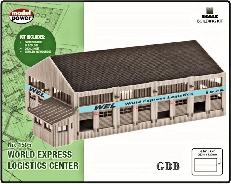 'N' Scale WORLD EXPRESS LOGISTICS Kit Model Power New in Sealed 1595 - Image 1 of 1