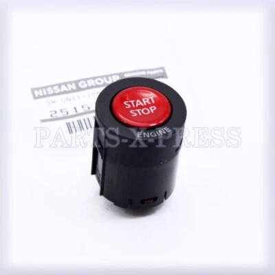 25151JF00A NUEVO ORIGINAL OEM NISSAN GT-R BOTÓN DE ARRANQUE BOTÓN DE ENCENDIDO INTERRUPTOR DE ARRANQUE Foto 1 de 4