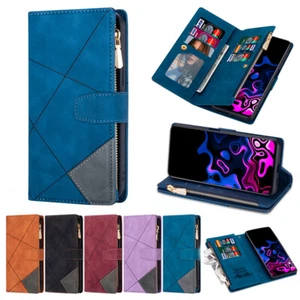 Zip Leather Wallet Case Strap Multi Card Pocket Flip Cover for LG Stylo 5 6 7 - Picture 1 of 17