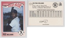 1990 Sportsprint Lynchburg Red Sox Paul Williams #13