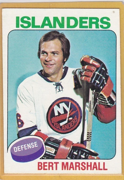 1975-76 TOPPS HOCKEY BERT MARSHALL #72 ISLANDERS EX+ *A3954
