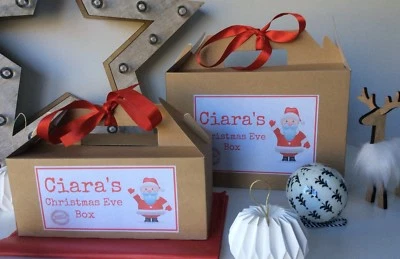 AVA GRACEFUL DESIGNS Personalised Christmas Eve Gift Box / Xmas Santa Favour Present