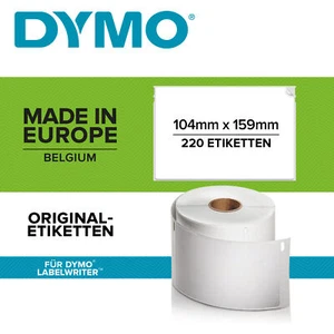 Dymo LabelWriter ORIGINAL Versandetiketten für LW 4XL 104x159mm, 1 Rolle mit 220 - Bild 1 von 4