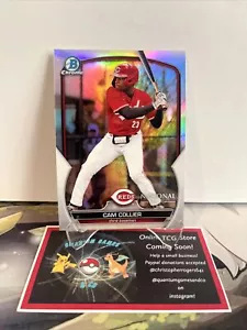 2023 Topps National Wrapper Redemption Bowman Chrome Cam Collier Reds #MLB-35 - Picture 1 of 2